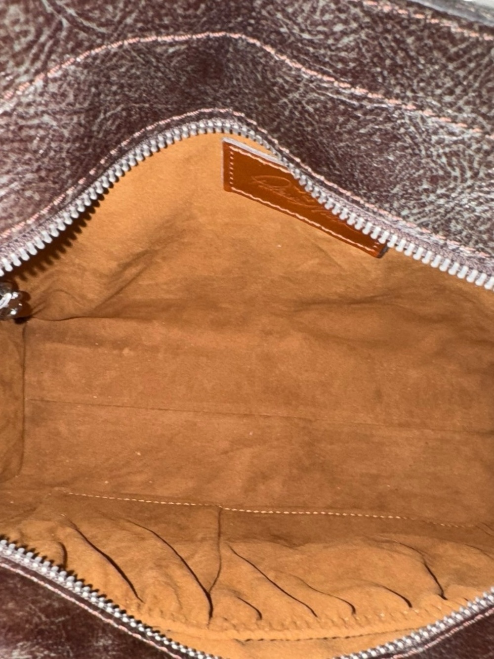 Patricia Nash Zancona Tooled Turquoise Leather Tote NWOT - Picture 8 of 8